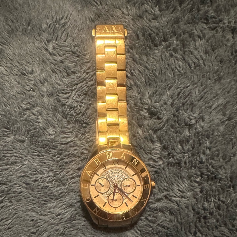 Armani Exchange Golden Watch